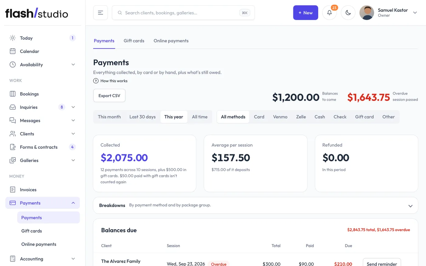 Payments.
